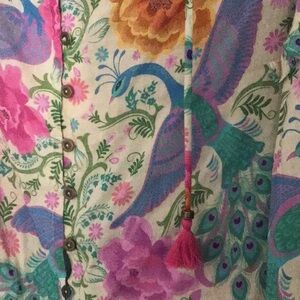 Spell long sleeve Boheme blouse Sz small NEW!